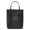 Mina NS black leather tote bag