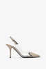 Le coeur 90 greige slingbacks