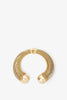 Spiral gold cuff bracelet