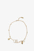 Shells necklace in vintage gold