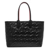 Cabata small black leather tote bag