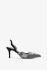 Palometisli 70 black and white slingbacks