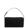 90's black nubuck bag