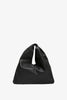 Bindle small black leather bag