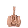 Dark nude small bucket bag