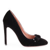 Black velvet bomb pump