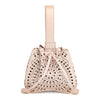 Rose-Marie Mini blush laser-cut bucket bag