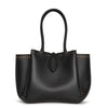 Angele 20 black leather tote bag
