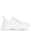 Tread slick white canvas lace-up