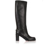 Napoleo 70 black leather chain boot