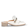 Octavian Mula 35 white patent mule