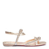 Galeria flat vintage platinum sandals