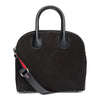 Marie Jane Large black suede shoulder bag