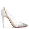 Degrastrass pvc 100 white gold pumps