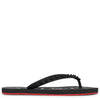 Loubi flip donna flat black sandals