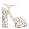 Rising Star white leather sandals