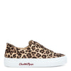 Leopard satin sneakers