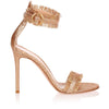 Caribe rose gold glitter sandal