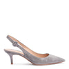 Anna 55 grey suede sling-back pumps