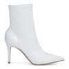 White vinyl boots