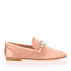 Salmon satin loafer