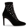 Dazzling Celeste black velvet boot
