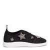 Alena Star black glitter sneakers