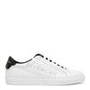Urban street white perforated logo sneakers