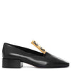 4G gold tone buckle loafers