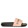 Pink rubber slide sandals