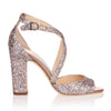 Carrie 100 pink glitter sandal