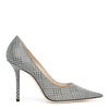Love 100 silver glitter pumps