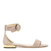 Ballet pink suede flats