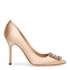 Hangisi 105 champagne satin pumps