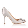 Hangisi 105 silver satin pump