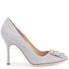 Hangisi 105 notturno silver glitter pumps