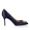 Okkava 105 navy satin pump