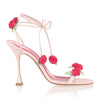 Xafiore pink leather rose sandal