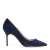 BB 90 navy suede pumps