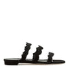 Agavriaflat black suede flat sandals