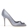 Bolliana 105 light purple grey satin crystals pumps