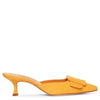 Maysale yellow suede mules