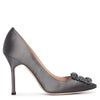 Hangisi 105 dark grey satin pumps