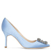 Hangisi 90 blue satin pumps