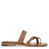 Susa flat brown leather sandals