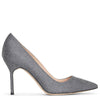 BB 90 dark grey wool pumps