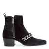 Ella 50 black chain ankle boots