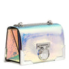 Bbox 20 silver leather shoulder bag