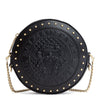 Disco black leather shoulder bag
