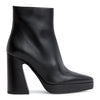 Black leather boots